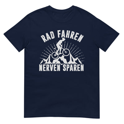 Rad fahren Nerven sparen - T-Shirt (Unisex) fahrrad xxx yyy zzz Navy