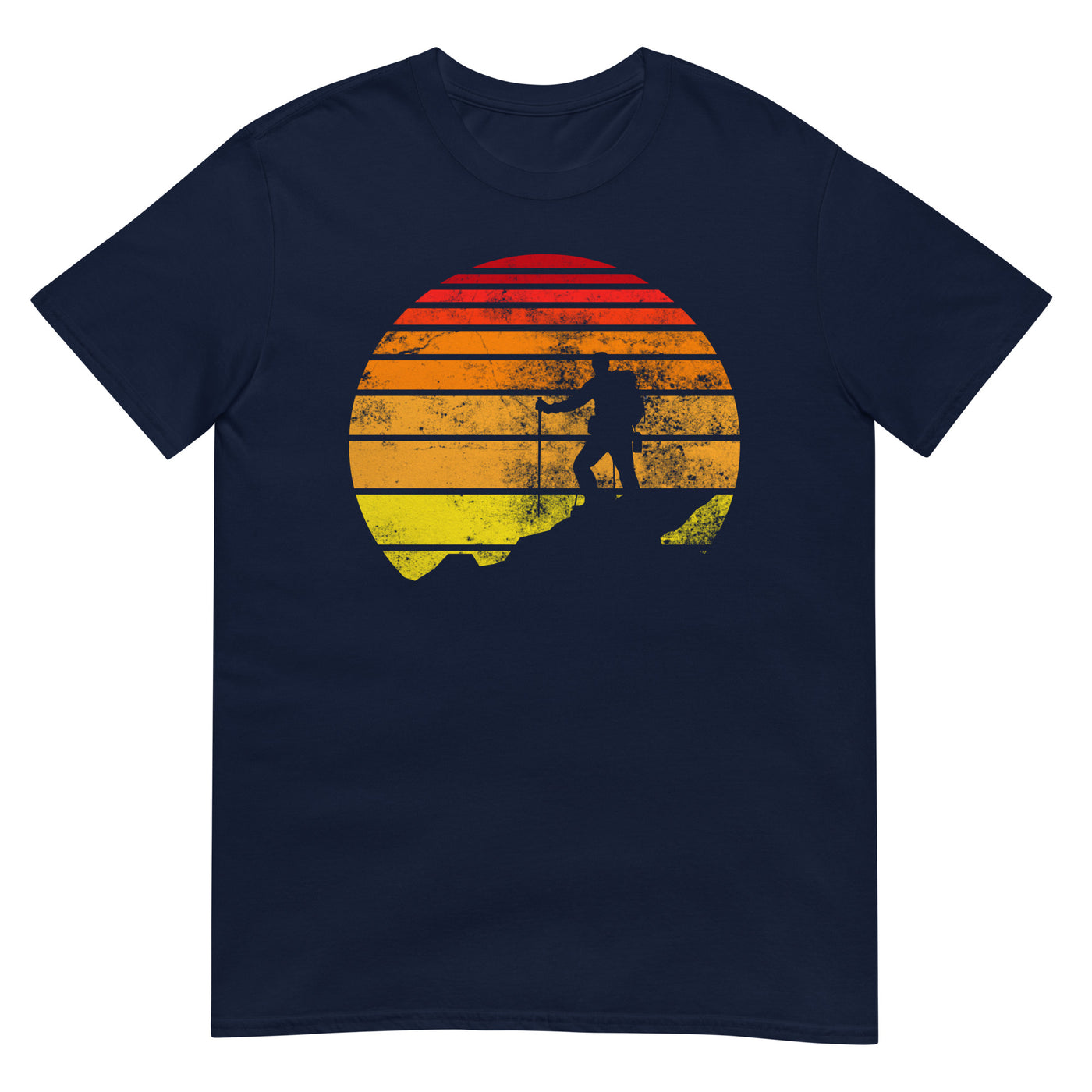 Retro - Wandern - T-Shirt (Unisex) wandern xxx yyy zzz Navy