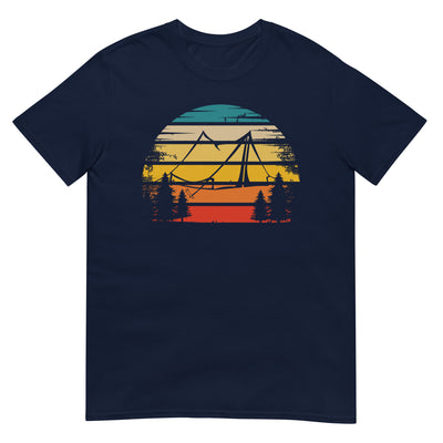 Retro Sonne und Camping - T-Shirt (Unisex) camping xxx yyy zzz Navy