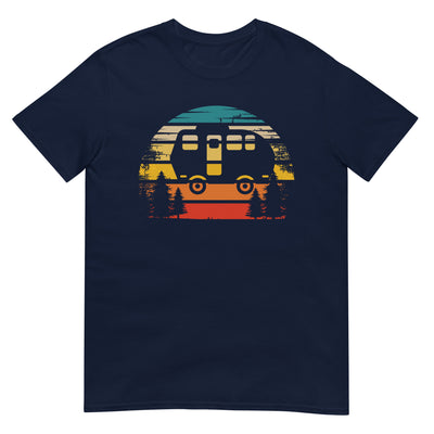 Retro Sonne und Camping - T-Shirt (Unisex) camping xxx yyy zzz Navy