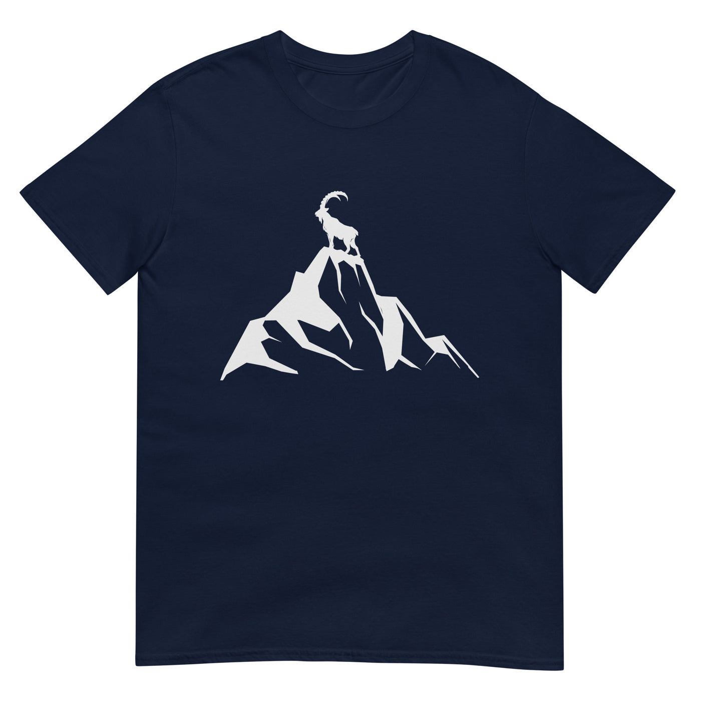 Steinbock am Berg - T-Shirt (Unisex) berge wandern xxx yyy zzz Navy