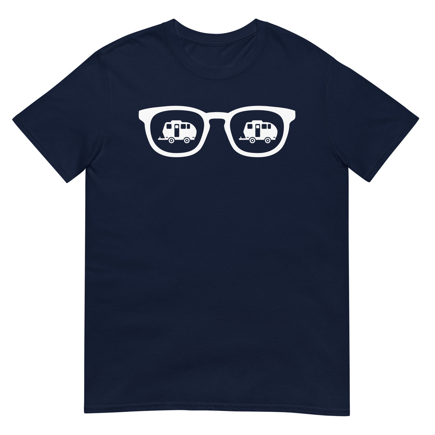 Sonnenbrille und Camping 2 - T-Shirt (Unisex) camping xxx yyy zzz Navy