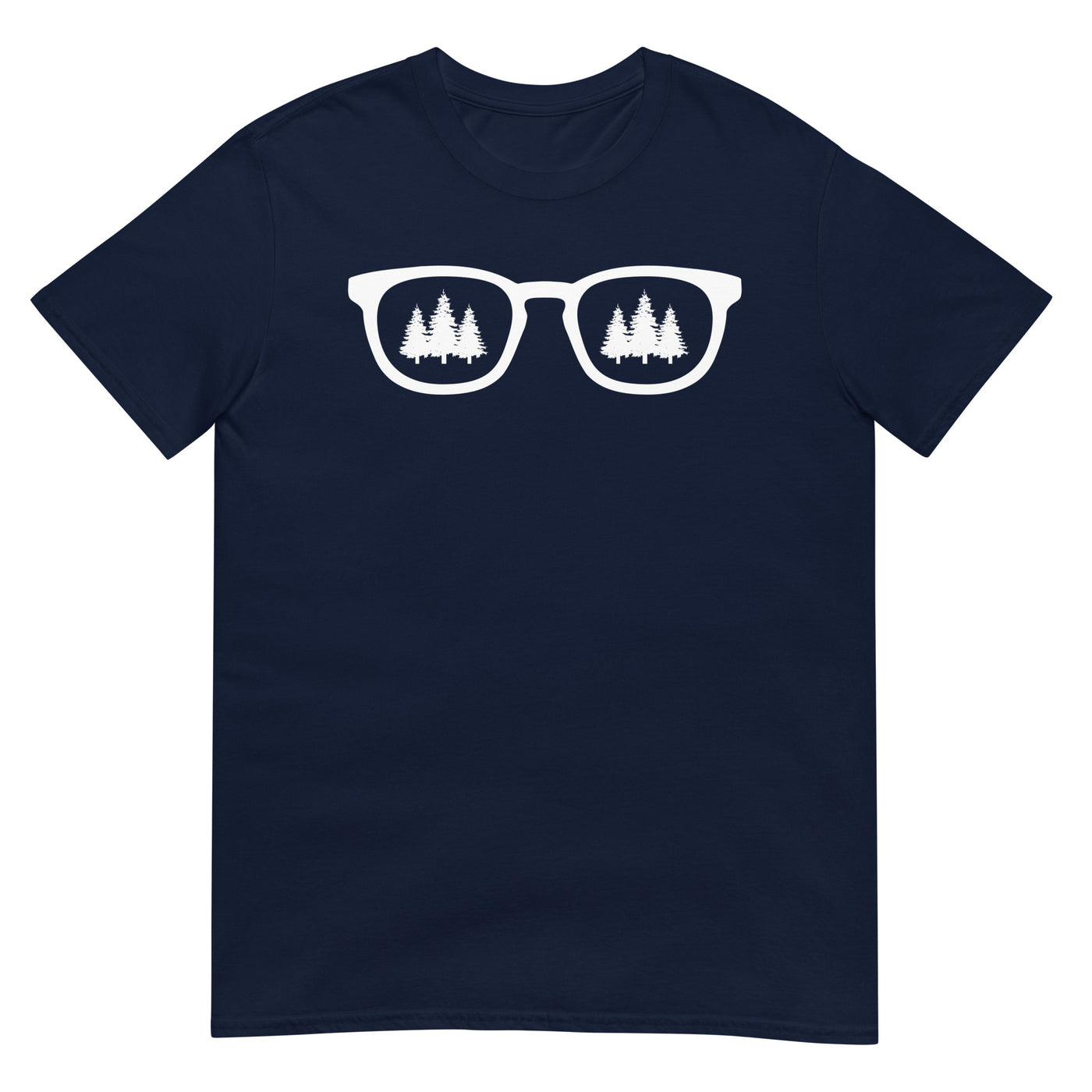 Sonnenbrille und Bäume - T-Shirt (Unisex) camping xxx yyy zzz Navy