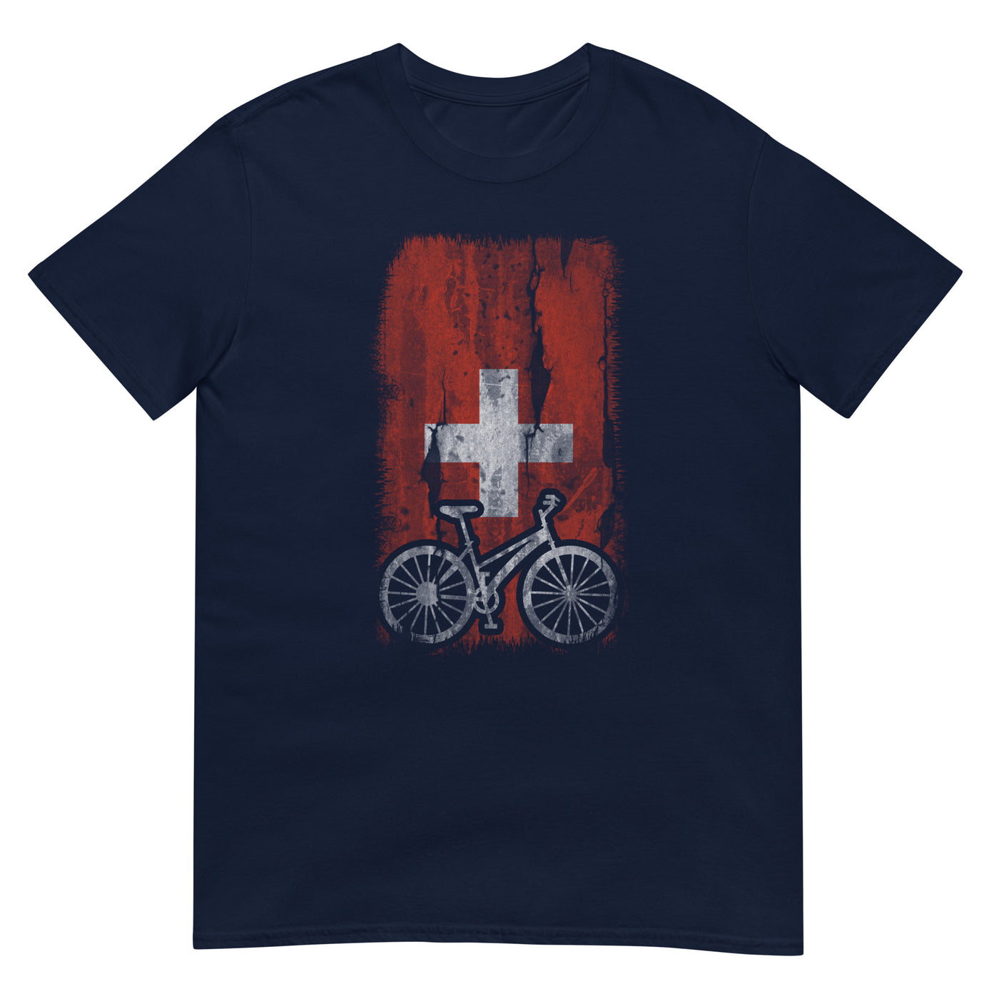 Schweizer Flagge und Radfahren - T-Shirt (Unisex) fahrrad xxx yyy zzz Navy