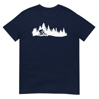 Bäume - Mountainbiking - (M) - T-Shirt (Unisex) xxx yyy zzz Navy