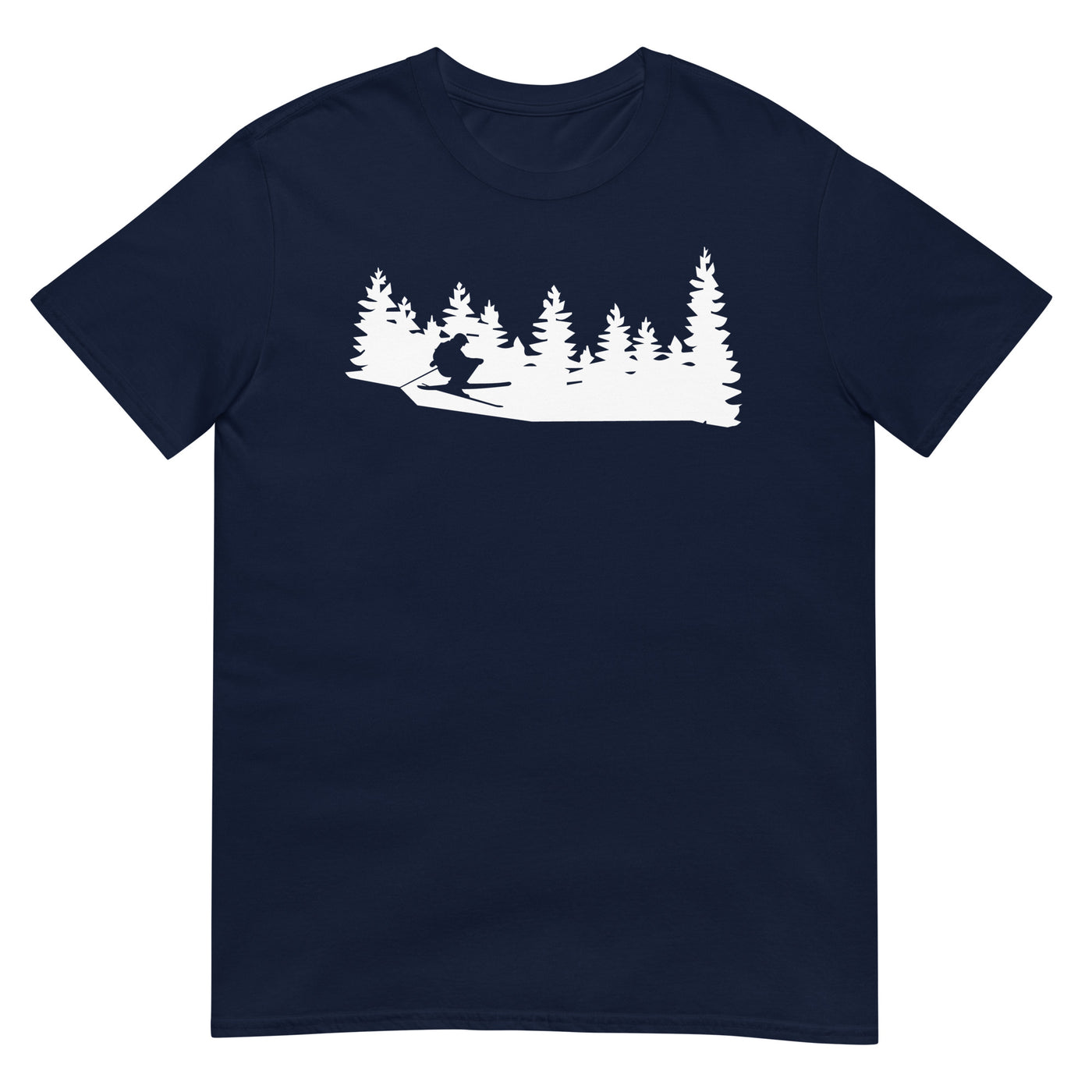 Bäume - Skifahren - T-Shirt (Unisex) klettern ski xxx yyy zzz Navy