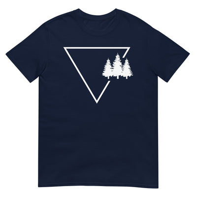 Dreieck 1 und Bäume - T-Shirt (Unisex) camping xxx yyy zzz Navy