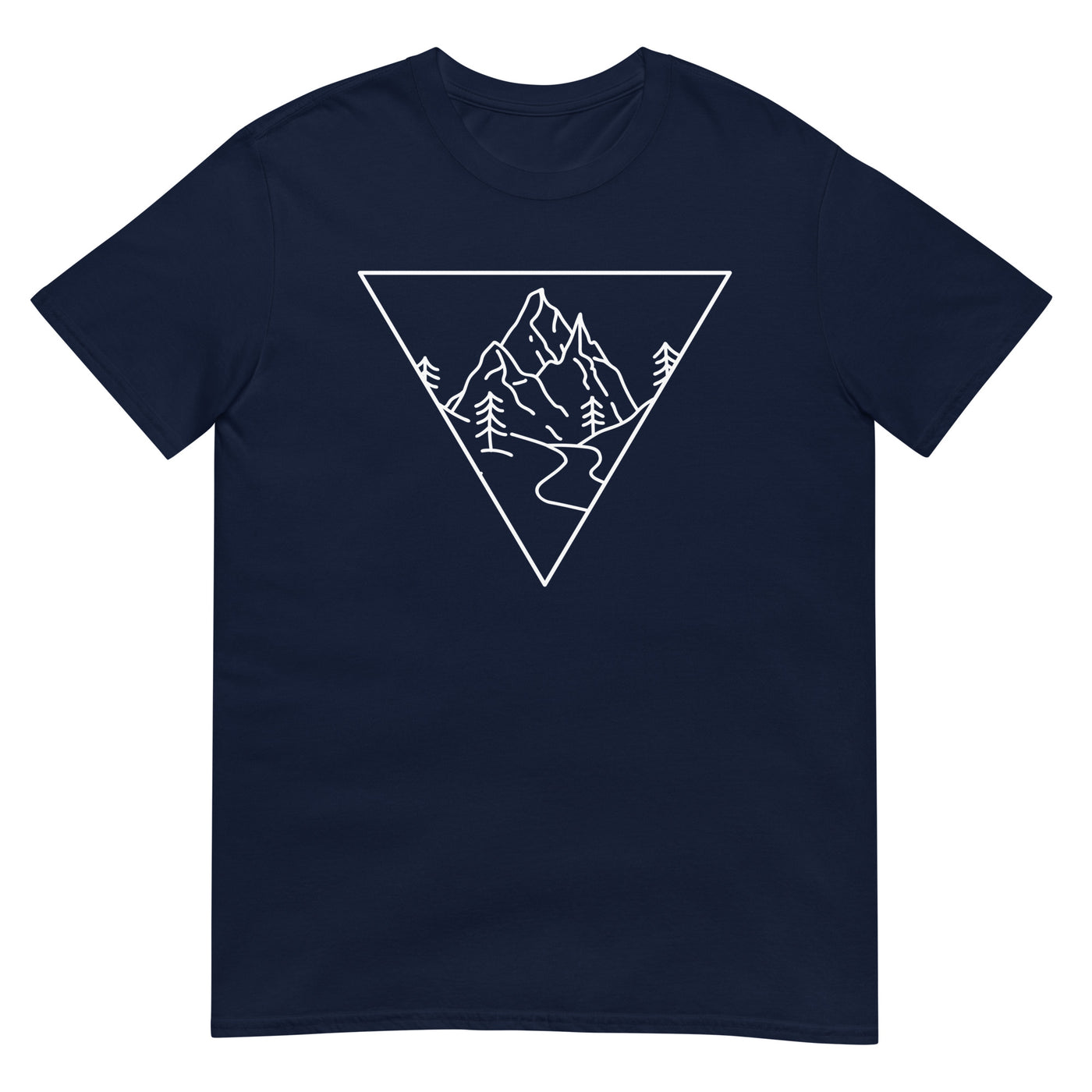 Dreieck und Berge - T-Shirt (Unisex) berge xxx yyy zzz Navy