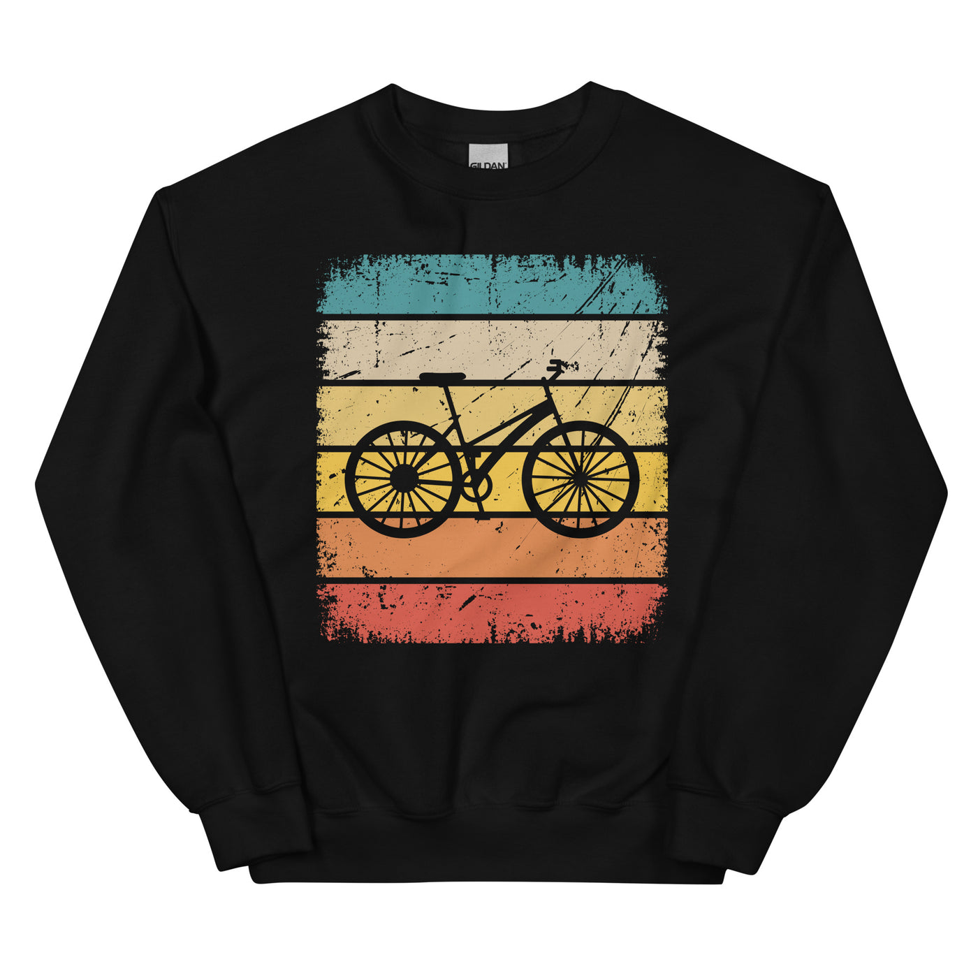 Vintage Square And Cycling - Sweatshirt (Unisex) fahrrad Schwarz