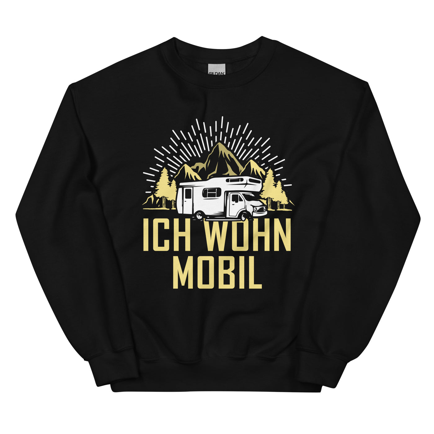 Ich wohn mobil - Sweatshirt (Unisex) camping xxx yyy zzz Black