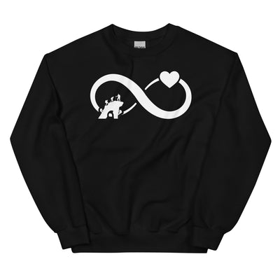 Infinity Heart and Climbing - Sweatshirt (Unisex) klettern xxx yyy zzz Black