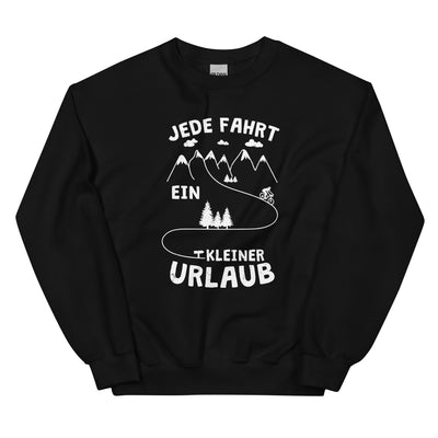 Jede Fahrt ein kleiner Urlaub - Sweatshirt (Unisex) fahrrad xxx yyy zzz Black