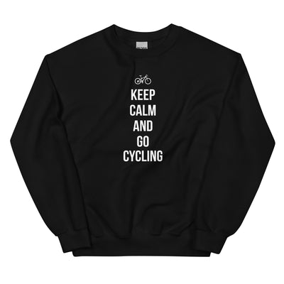 Keep calm and go cycling - Sweatshirt (Unisex) fahrrad xxx yyy zzz Black