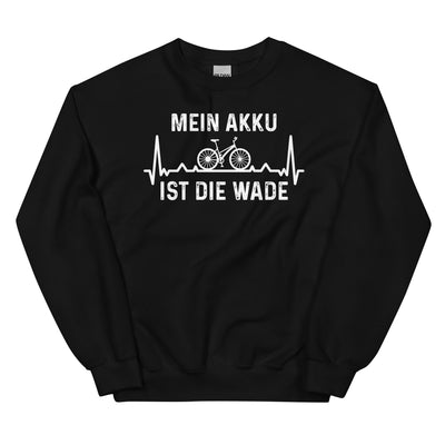 Mein Akku Ist Die Wade 1 - Sweatshirt (Unisex) fahrrad xxx yyy zzz Black