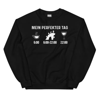 Mein Perfekter Tag - Sweatshirt (Unisex) klettern xxx yyy zzz Black