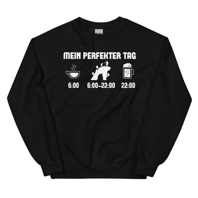 Mein Perfekter Tag - Sweatshirt (Unisex) klettern xxx yyy zzz Black