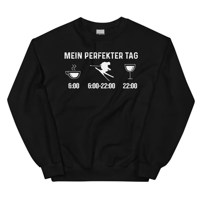 Mein Perfekter Tag - Sweatshirt (Unisex) klettern ski xxx yyy zzz Black