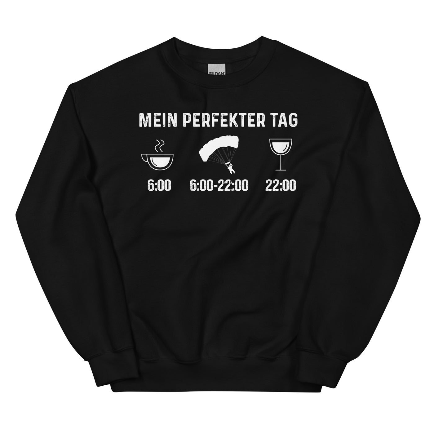 Mein Perfekter Tag 1 - Sweatshirt (Unisex) berge xxx yyy zzz Black