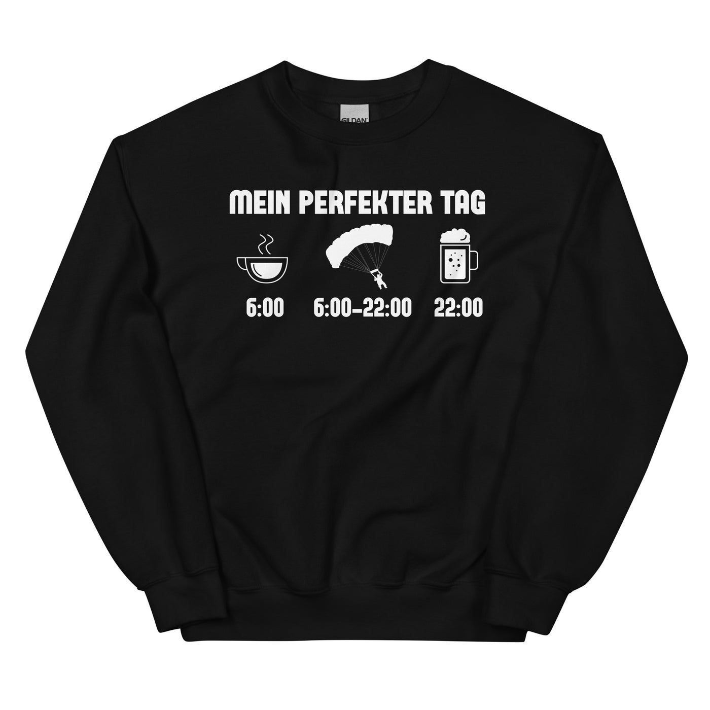 Mein Perfekter Tag 1 - Sweatshirt (Unisex) berge xxx yyy zzz Black