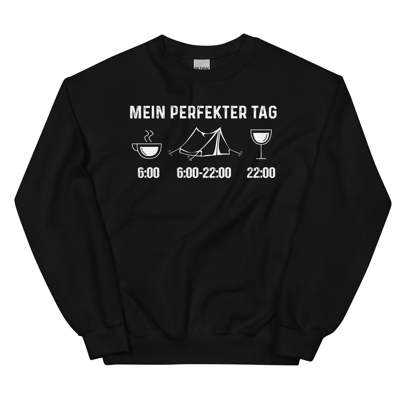 Mein Perfekter Tag 1 - Sweatshirt (Unisex) camping xxx yyy zzz Black