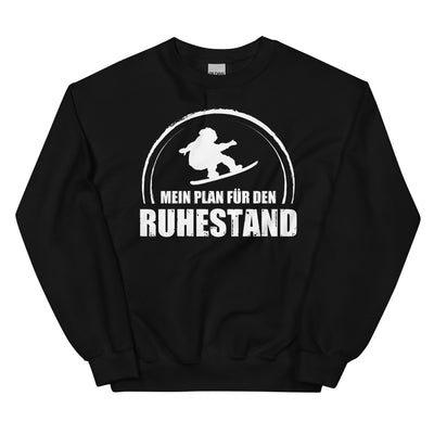 Mein Plan Fur Den Ruhestand - Sweatshirt (Unisex) snowboarden xxx yyy zzz Black