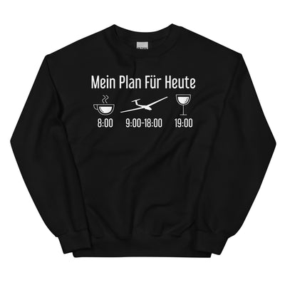 Mein Plan Für Heute - Sweatshirt (Unisex) berge xxx yyy zzz Black