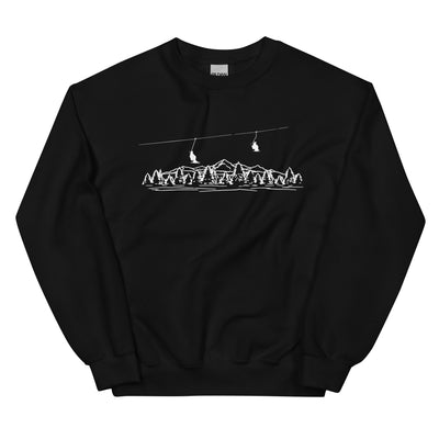 Berge - Skifahren - (21) - Sweatshirt (Unisex) klettern ski xxx yyy zzz Black