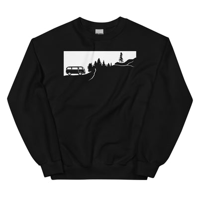 Berge - Bäume - Camping Van - Sweatshirt (Unisex) camping xxx yyy zzz Black