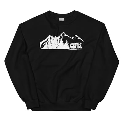 Berge - Bäume - Camping Van - Sweatshirt (Unisex) camping xxx yyy zzz Black