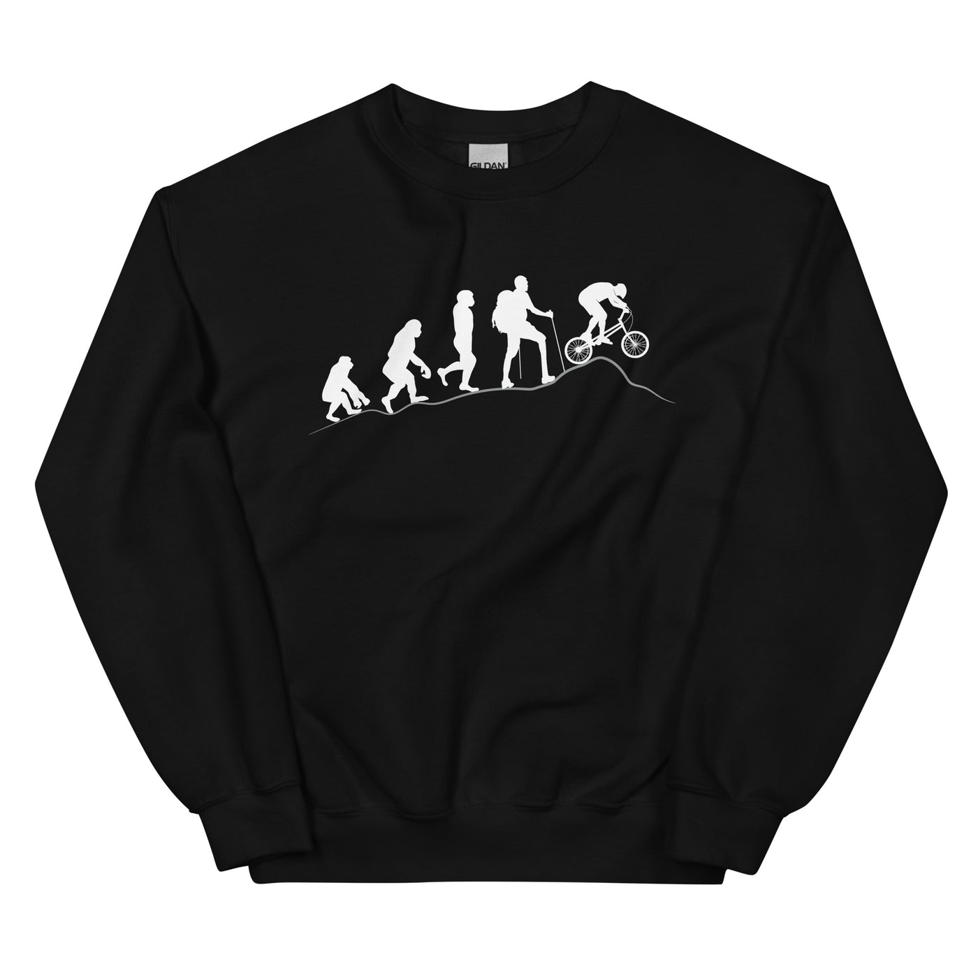 Mountainbike Evolution - (M) - Sweatshirt (Unisex) xxx yyy zzz Black