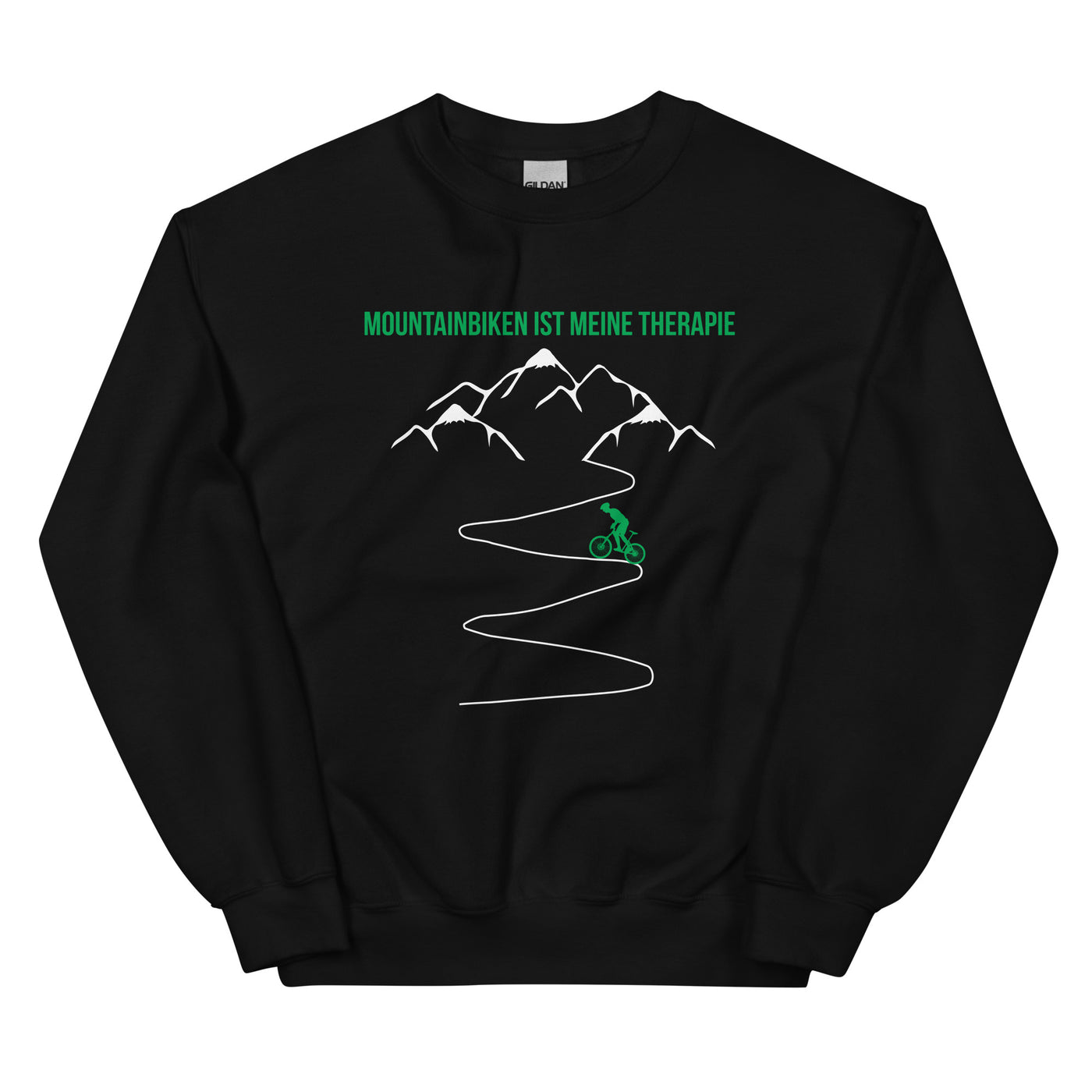 Mountainbiken ist meine Therapie - (M) - Sweatshirt (Unisex) xxx yyy zzz Black