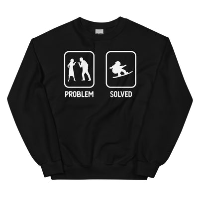 Problem Solved - Mann Snowboarding - Sweatshirt (Unisex) snowboarden xxx yyy zzz Black