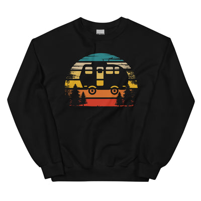 Retro Sonne und Camping - Sweatshirt (Unisex) camping xxx yyy zzz Black