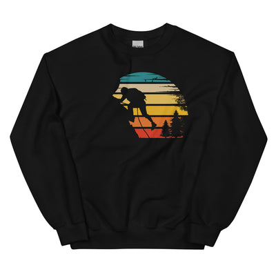 Retro Sonne und Klettern - Sweatshirt (Unisex) klettern xxx yyy zzz Black