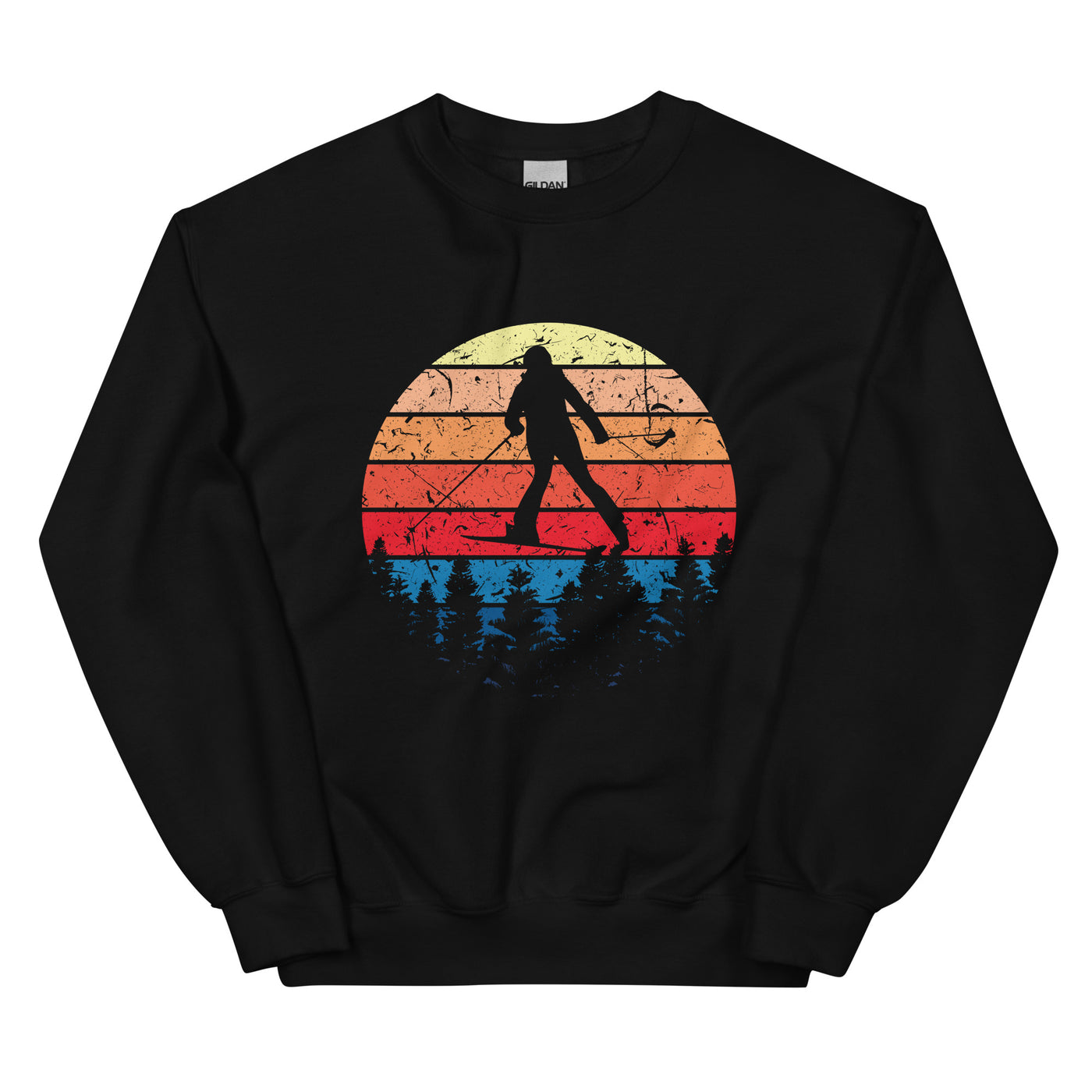 Skifahren Vintage - (S.K) - Sweatshirt (Unisex) klettern xxx yyy zzz Black