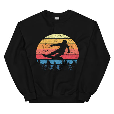 Snowboard Vintage - Sweatshirt (Unisex) snowboarden xxx yyy zzz Black