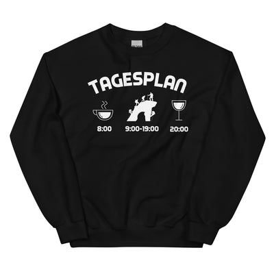 Tagesplan - Sweatshirt (Unisex) klettern xxx yyy zzz Black