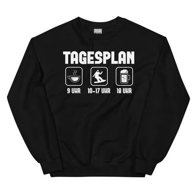 Tagesplan 1 - Sweatshirt (Unisex) snowboarden xxx yyy zzz Black