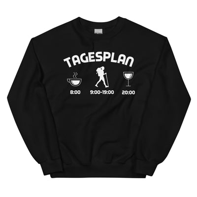 Tagesplan 1 - Sweatshirt (Unisex) wandern xxx yyy zzz Black