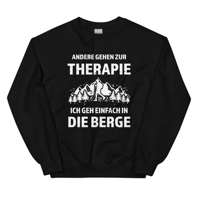 Therapie Ich geh einfach in die Berge - Sweatshirt (Unisex) berge wandern xxx yyy zzz Black