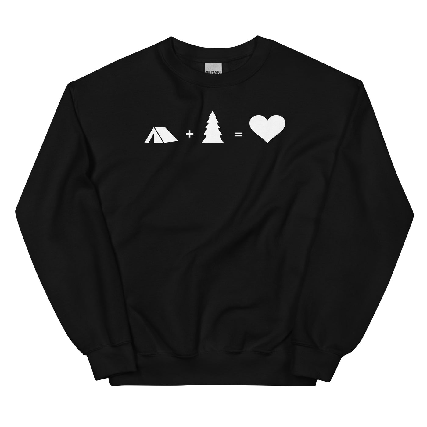 Baum - Herz - Camping - Sweatshirt (Unisex) camping xxx yyy zzz Black