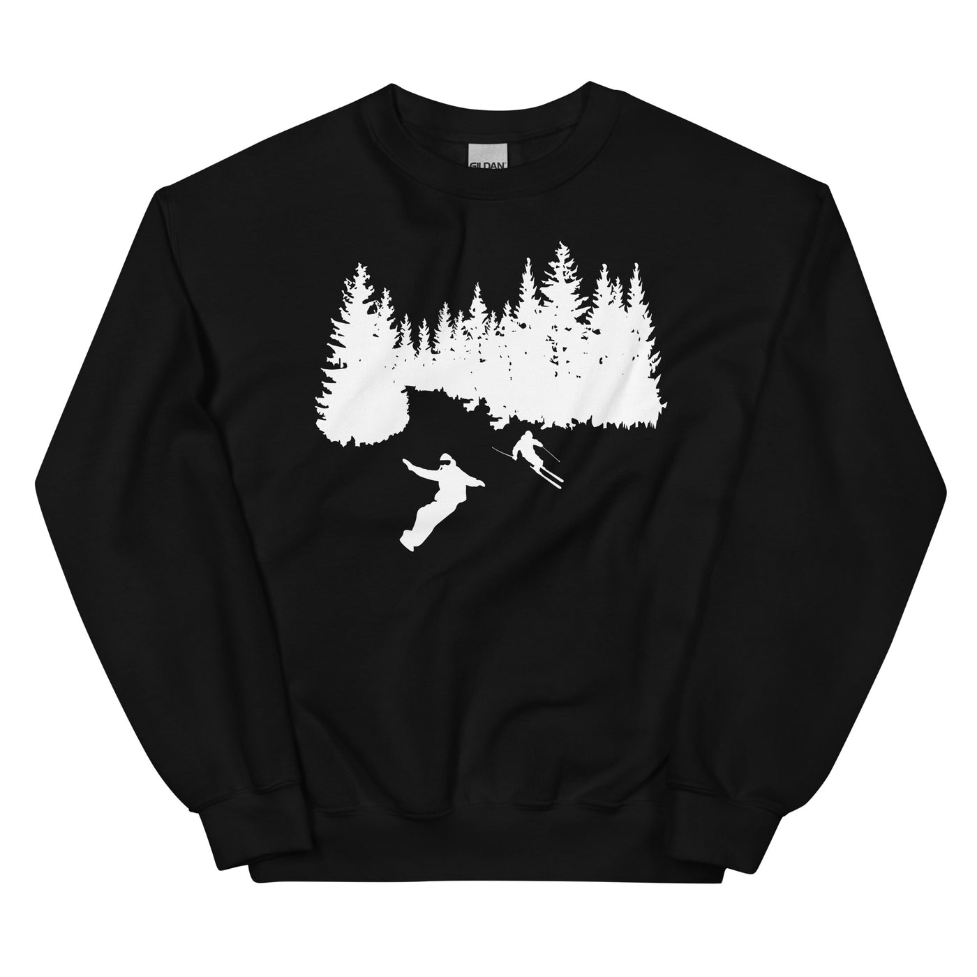 Bäume - Snowboarding - Skifahren - Sweatshirt (Unisex) klettern ski xxx yyy zzz Black