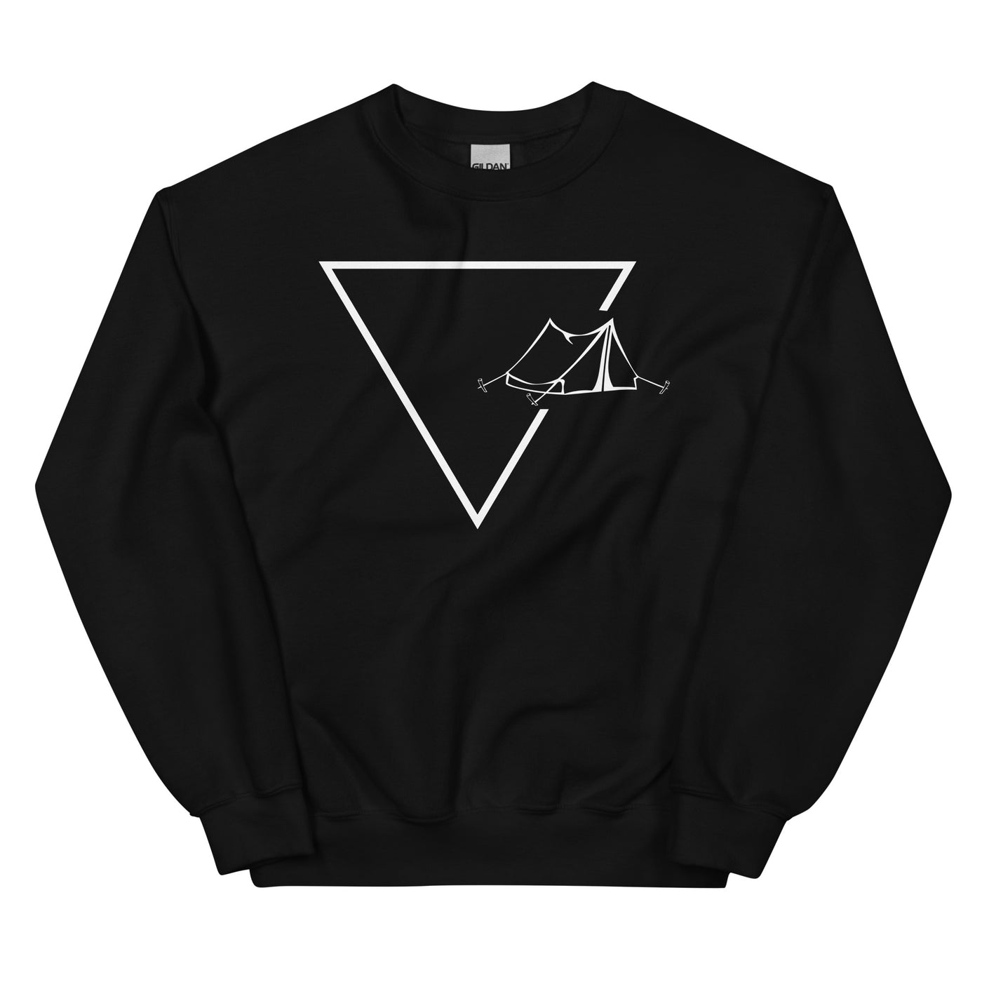 Dreieck 1 und Camping - Sweatshirt (Unisex) camping xxx yyy zzz Black