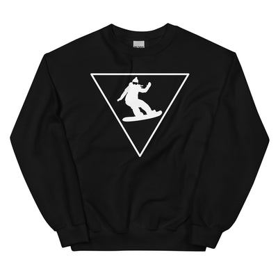 Dreieck_und_Snowboarding_-_(SN) - Unisex Crew Neck Sweatshirt | Gildan 18000 xxx yyy zzz Black