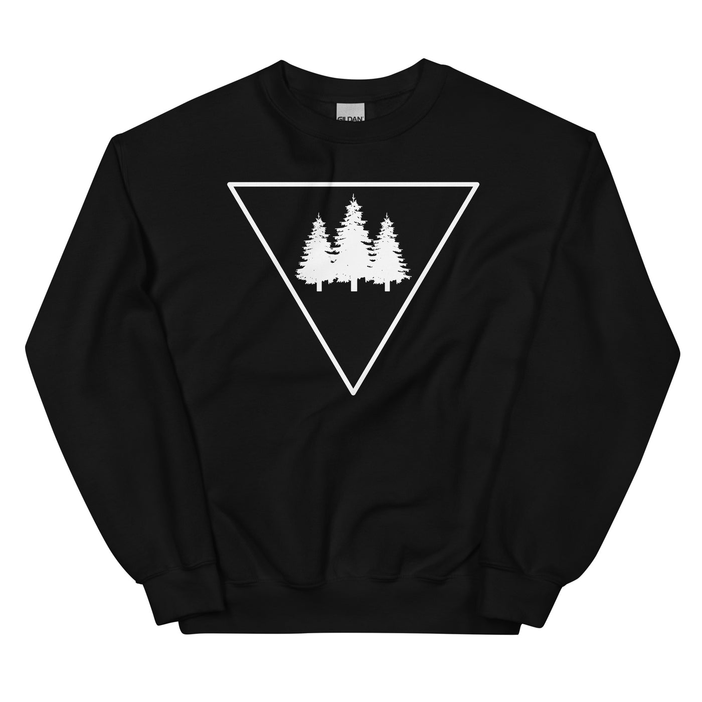 Dreieck und Bäume - Sweatshirt (Unisex) camping xxx yyy zzz Black