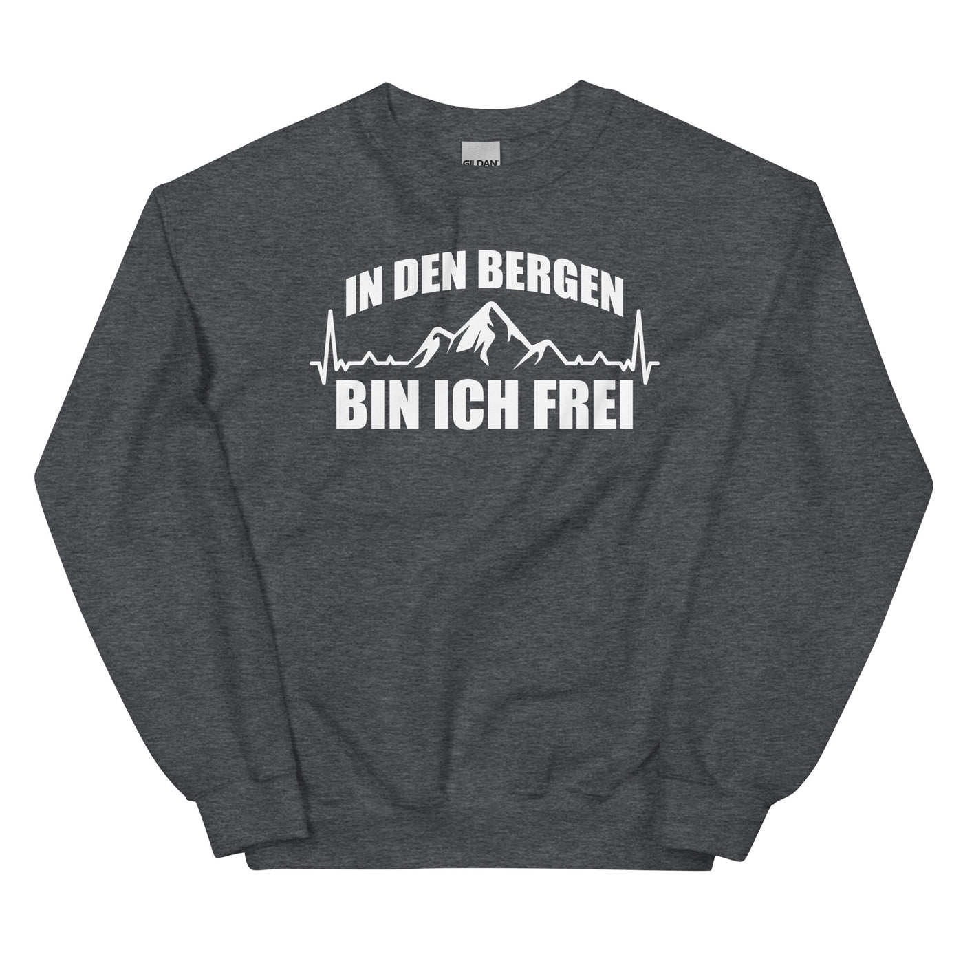 In Den Bergen Bin Ich Frei 1 - Sweatshirt (Unisex) berge xxx yyy zzz Dark Heather