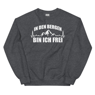 In Den Bergen Bin Ich Frei 1 - Sweatshirt (Unisex) berge xxx yyy zzz Dark Heather