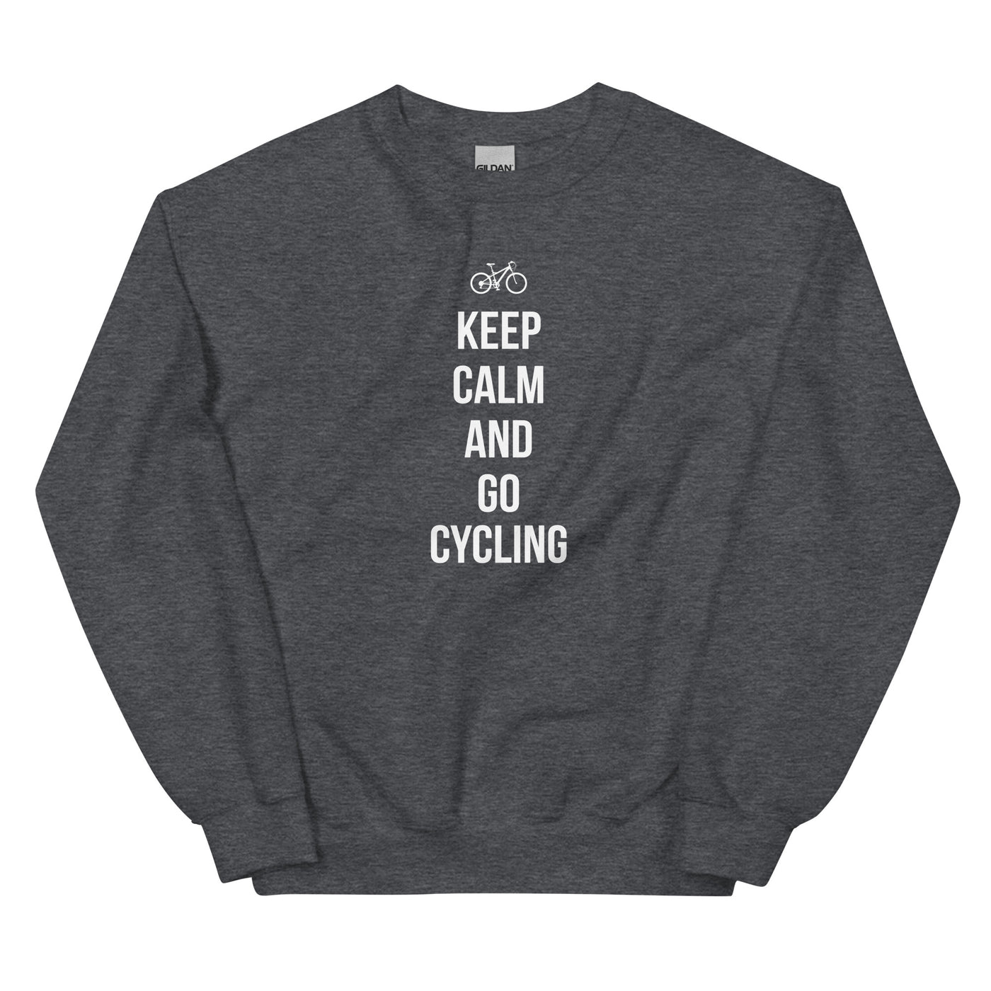 Keep calm and go cycling - Sweatshirt (Unisex) fahrrad xxx yyy zzz Dark Heather