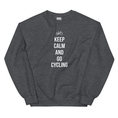 Keep calm and go cycling - Sweatshirt (Unisex) fahrrad xxx yyy zzz Dark Heather