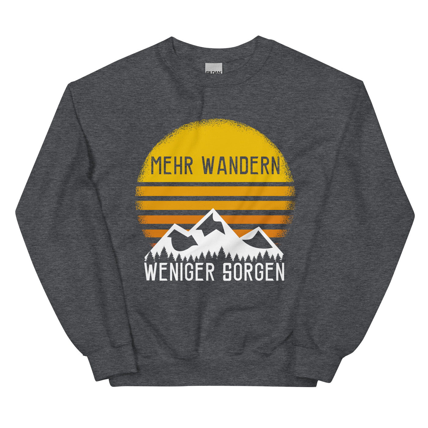 Mehr Wandern weniger Sorgen - Sweatshirt (Unisex) wandern xxx yyy zzz Dark Heather